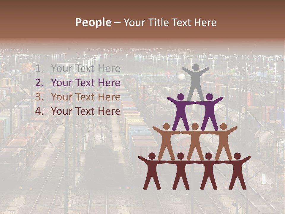 Freight Train Train Goods PowerPoint Template