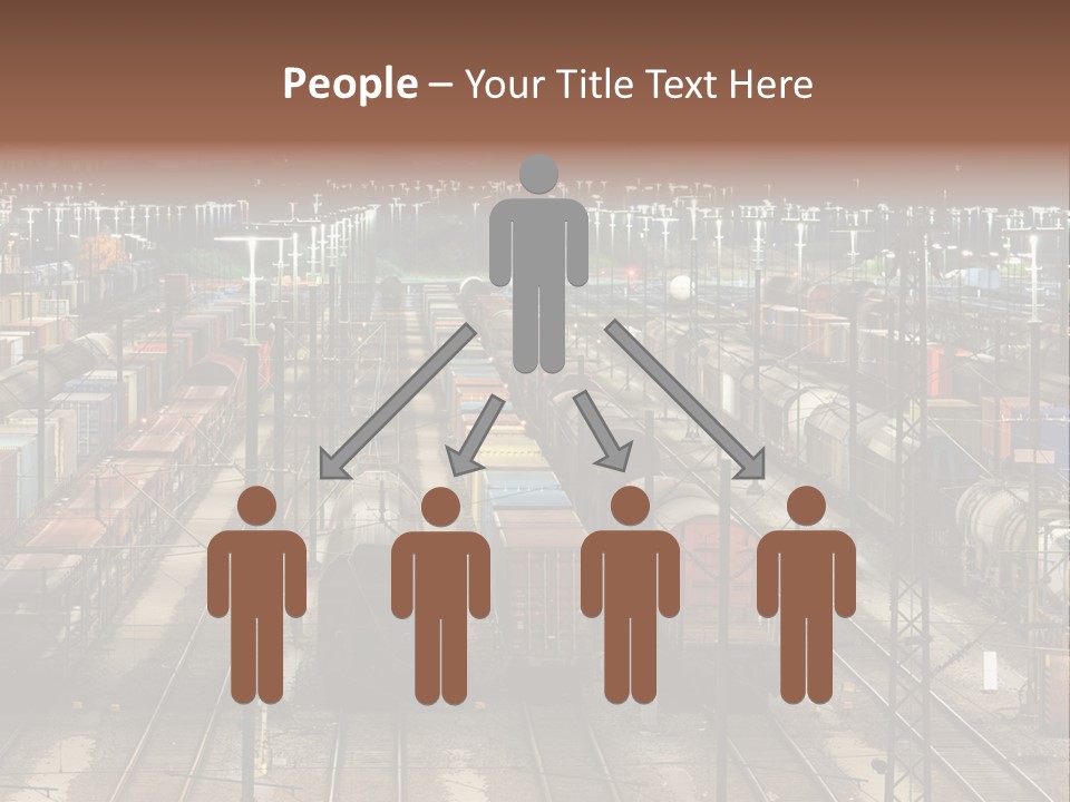 Freight Train Train Goods PowerPoint Template