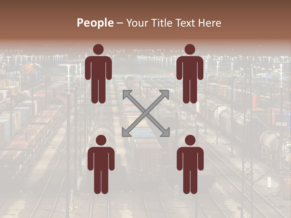 Freight Train Train Goods PowerPoint Template