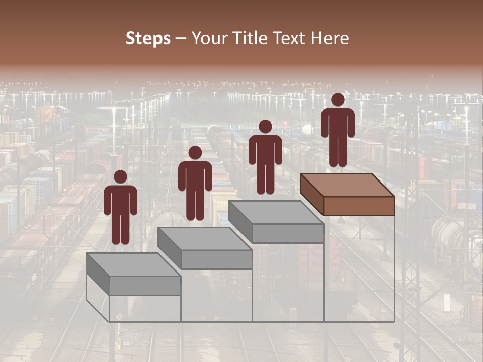 Freight Train Train Goods PowerPoint Template