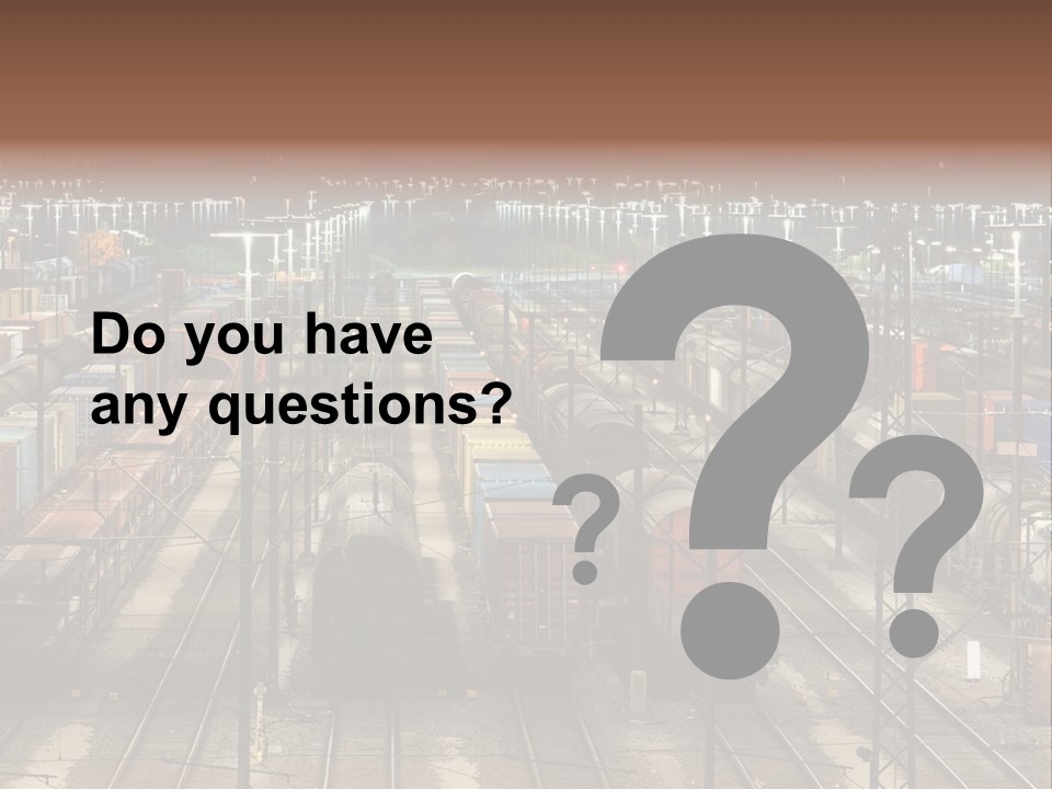 Freight Train Train Goods PowerPoint Template