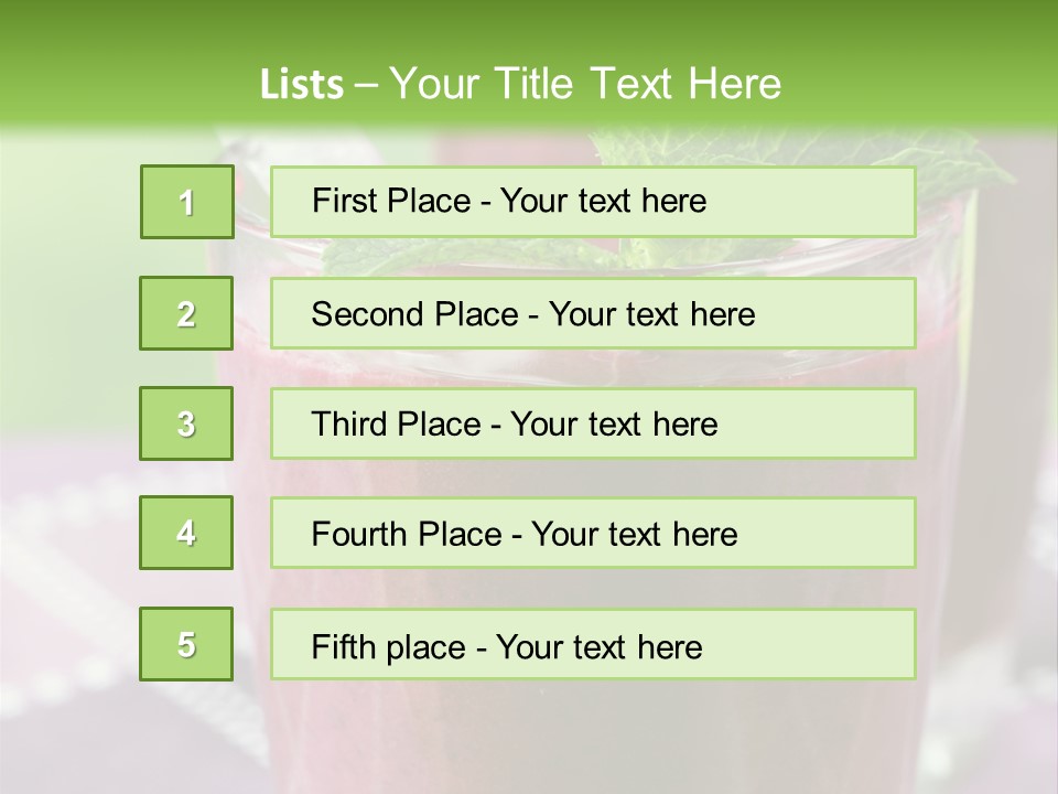 Healthy Two Stick PowerPoint Template