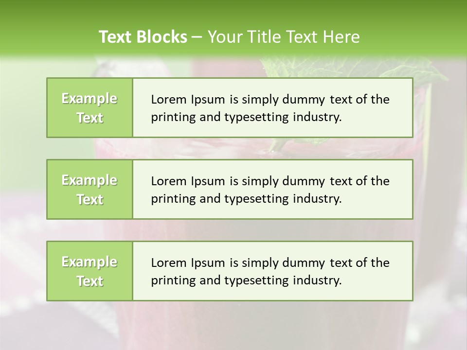 Healthy Two Stick PowerPoint Template