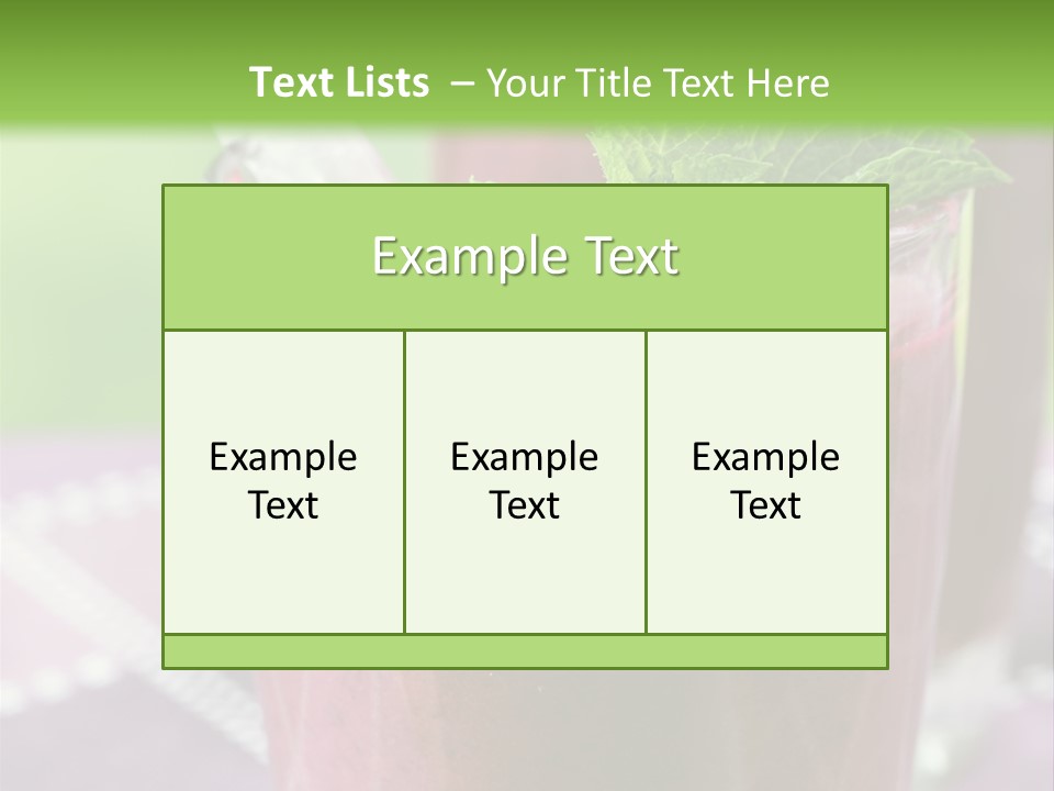 Healthy Two Stick PowerPoint Template
