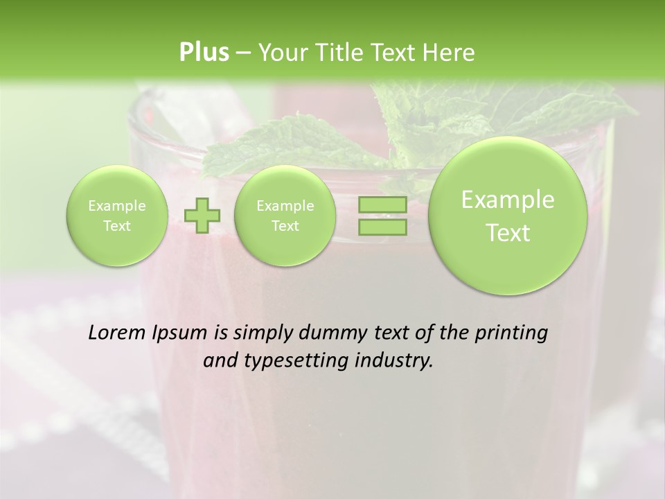 Healthy Two Stick PowerPoint Template