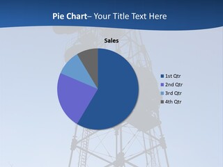 Diagonal Network Antenna PowerPoint Template