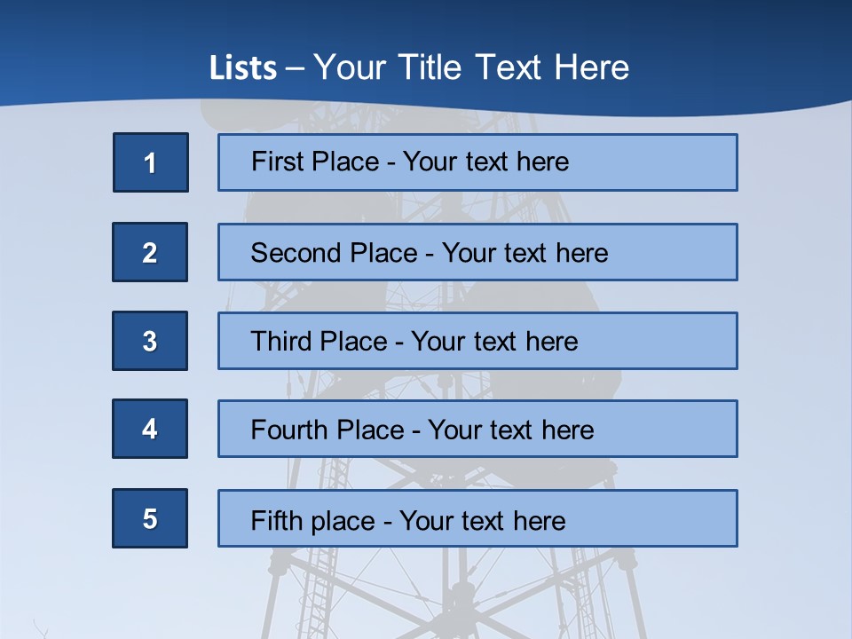 Diagonal Network Antenna PowerPoint Template