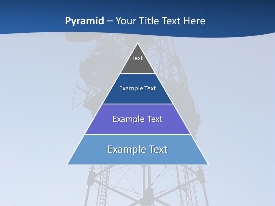 Diagonal Network Antenna PowerPoint Template
