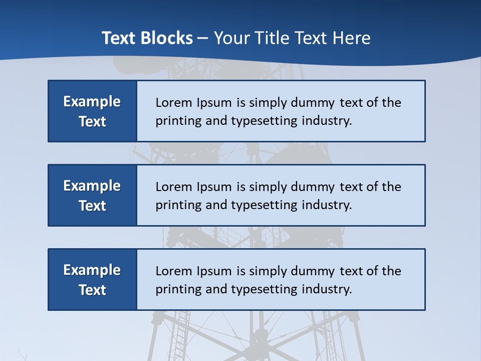 Diagonal Network Antenna PowerPoint Template