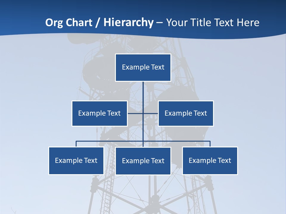 Diagonal Network Antenna PowerPoint Template