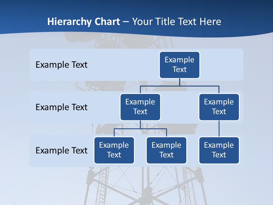 Diagonal Network Antenna PowerPoint Template