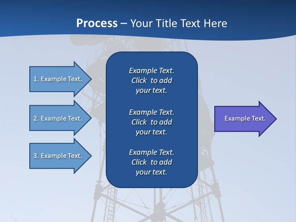 Diagonal Network Antenna PowerPoint Template