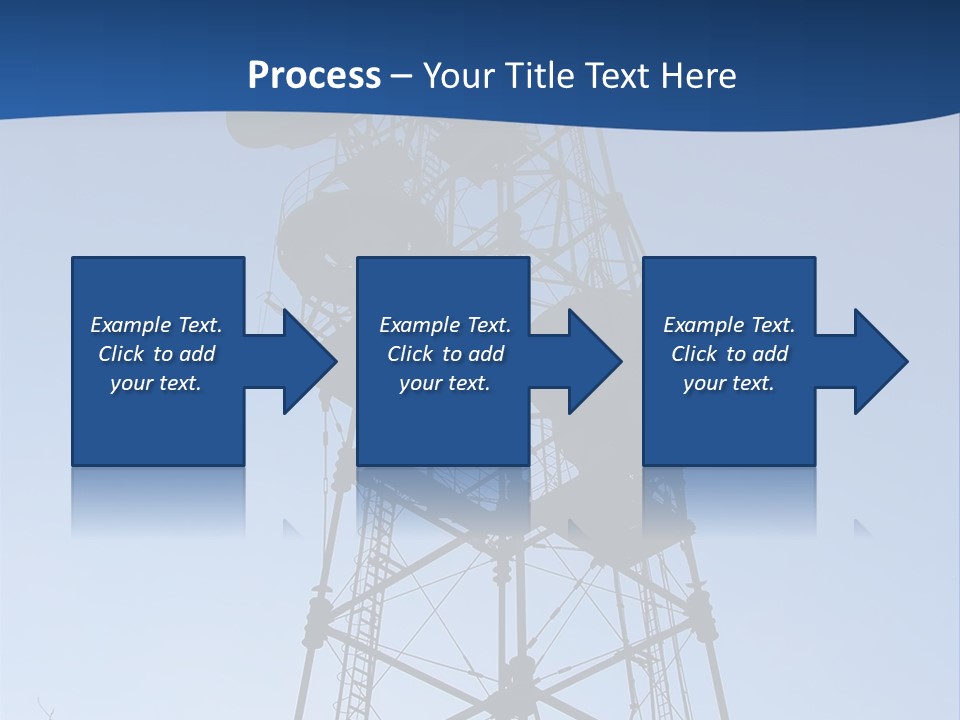 Diagonal Network Antenna PowerPoint Template