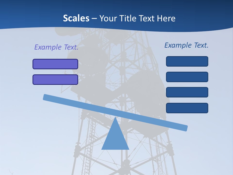 Diagonal Network Antenna PowerPoint Template