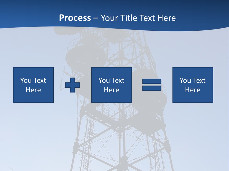 Diagonal Network Antenna PowerPoint Template