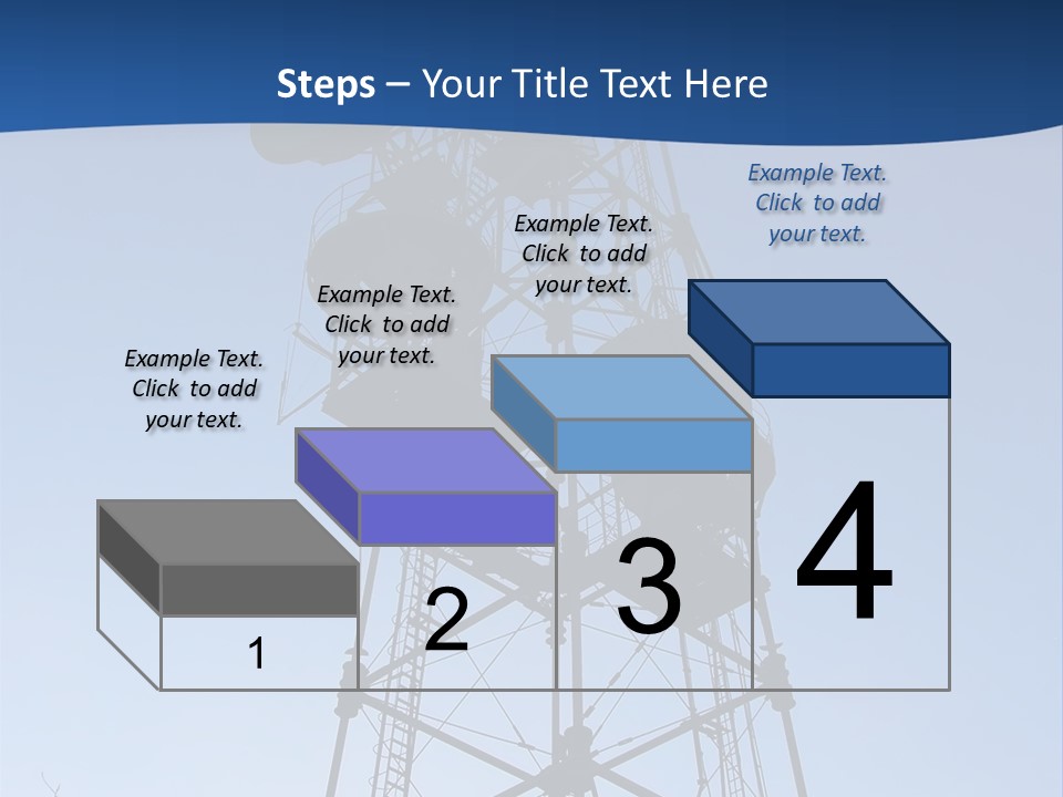 Diagonal Network Antenna PowerPoint Template