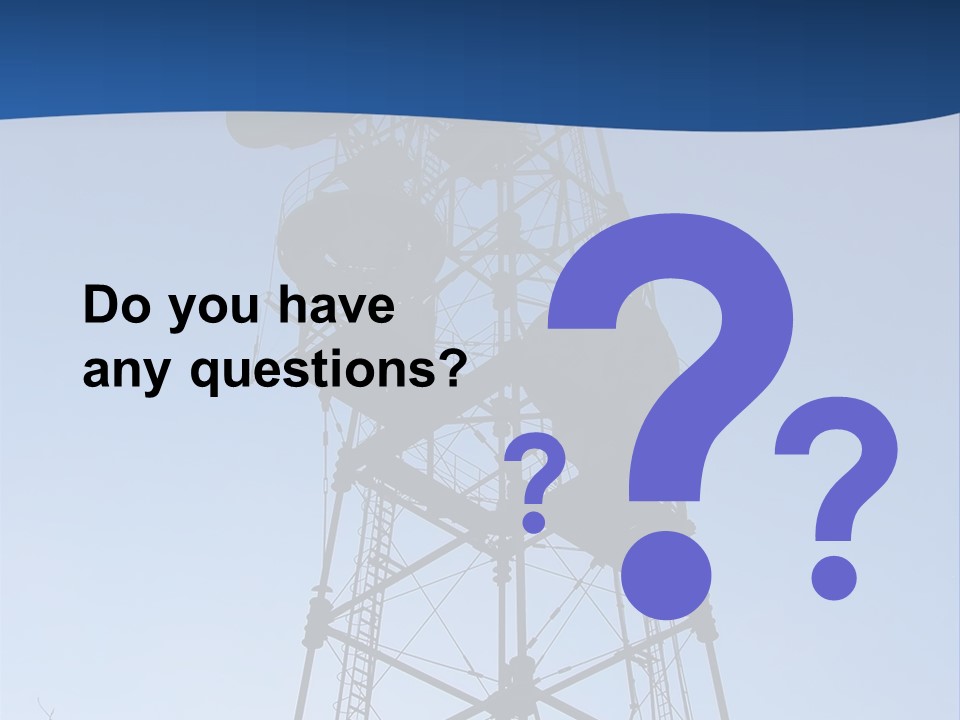 Diagonal Network Antenna PowerPoint Template