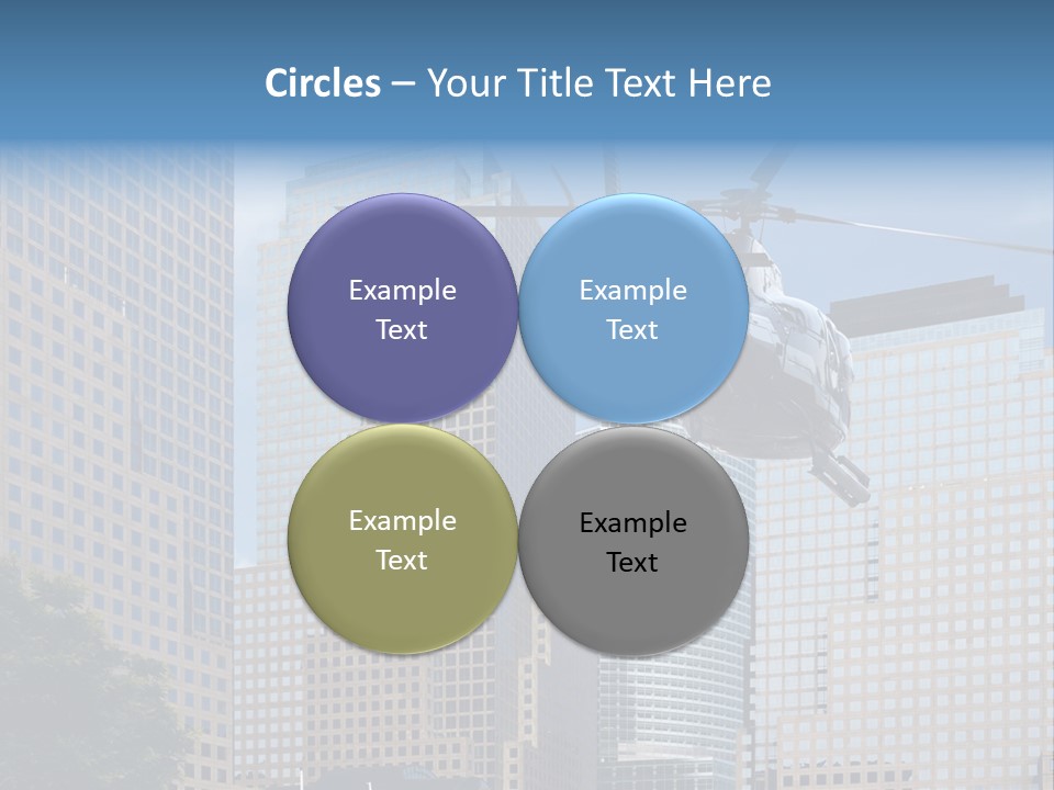 Back United Helicopter PowerPoint Template