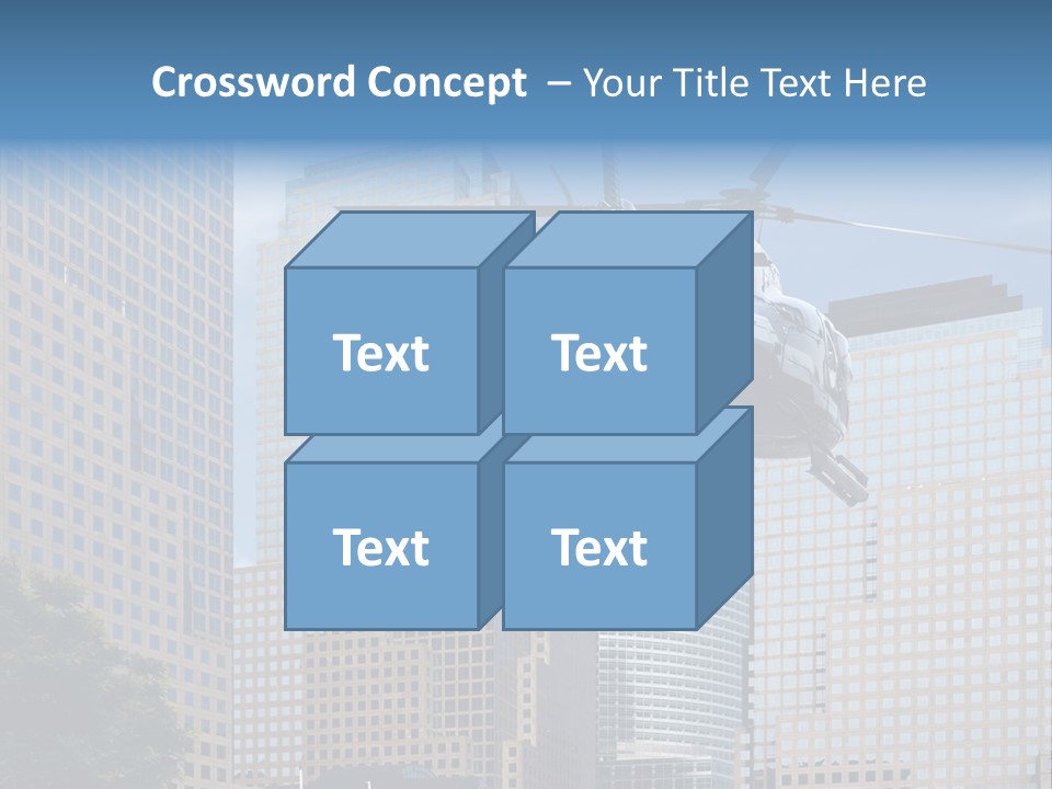 Back United Helicopter PowerPoint Template