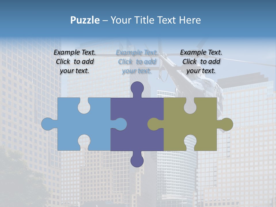 Back United Helicopter PowerPoint Template