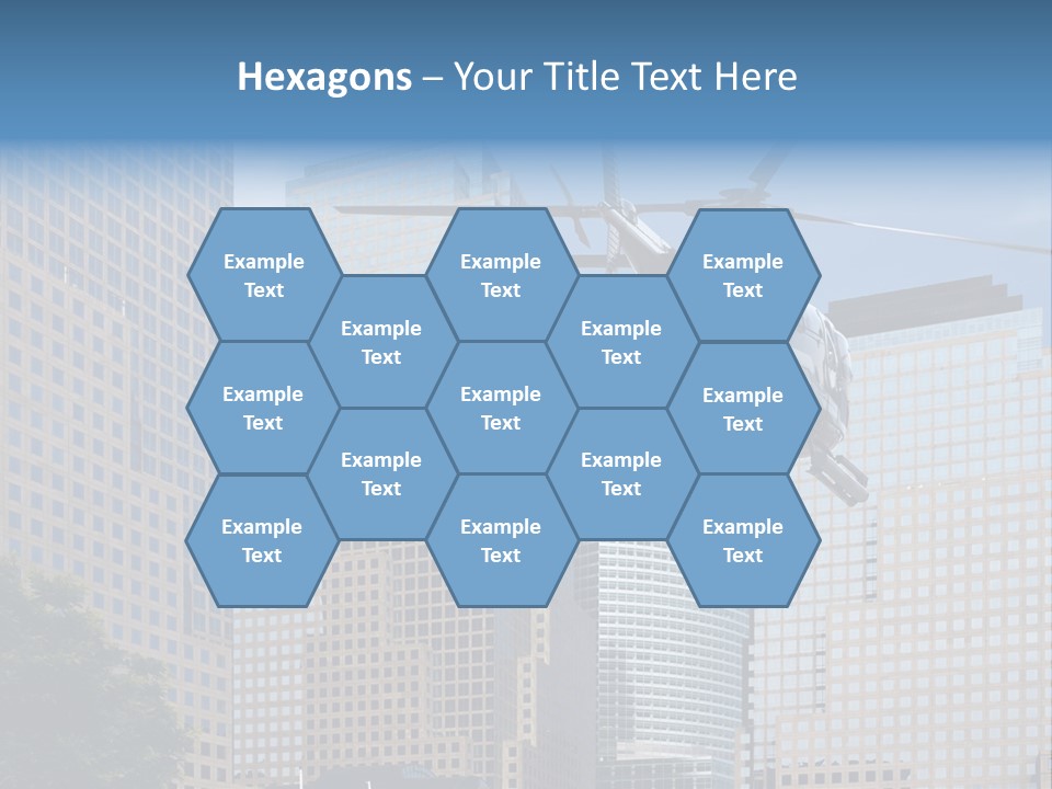 Back United Helicopter PowerPoint Template