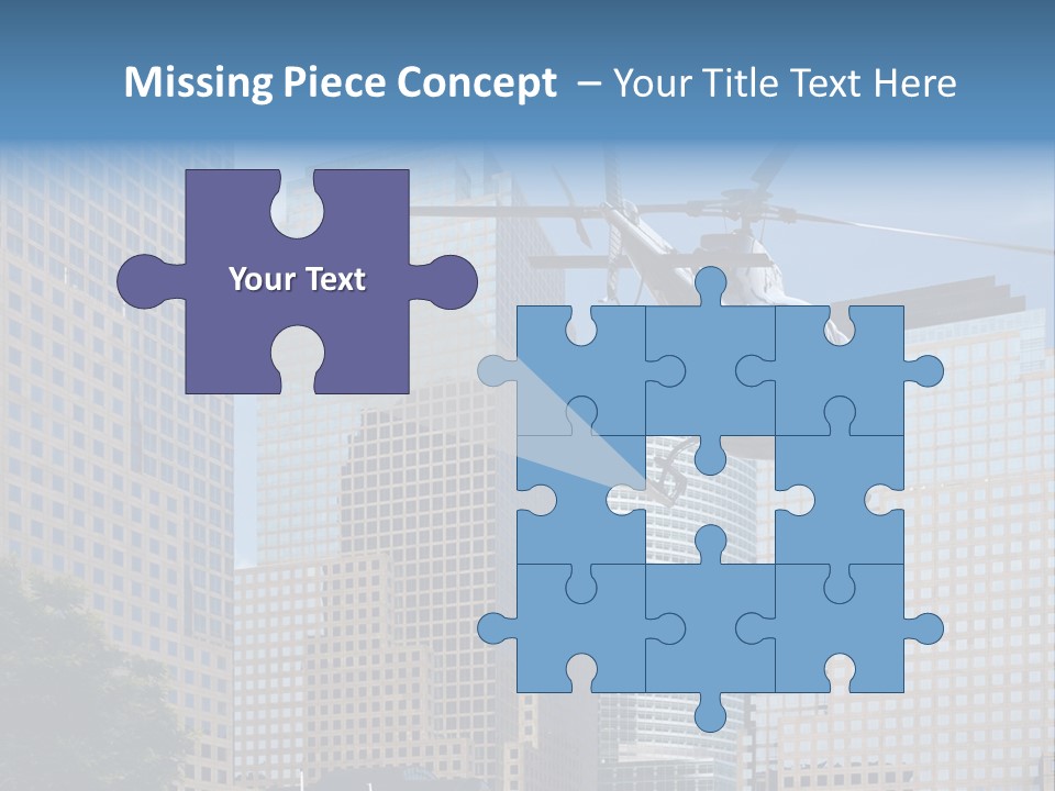 Back United Helicopter PowerPoint Template