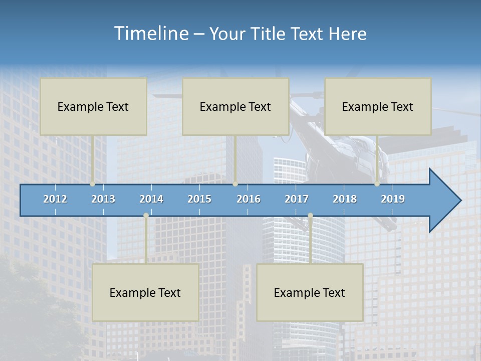 Back United Helicopter PowerPoint Template