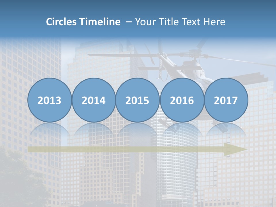 Back United Helicopter PowerPoint Template