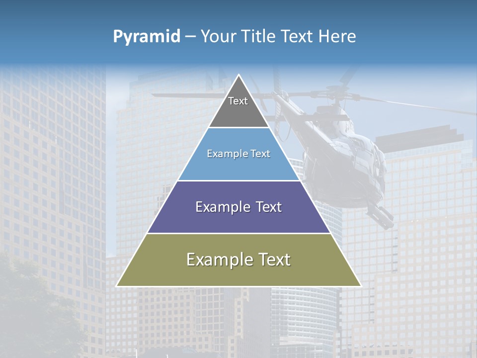 Back United Helicopter PowerPoint Template