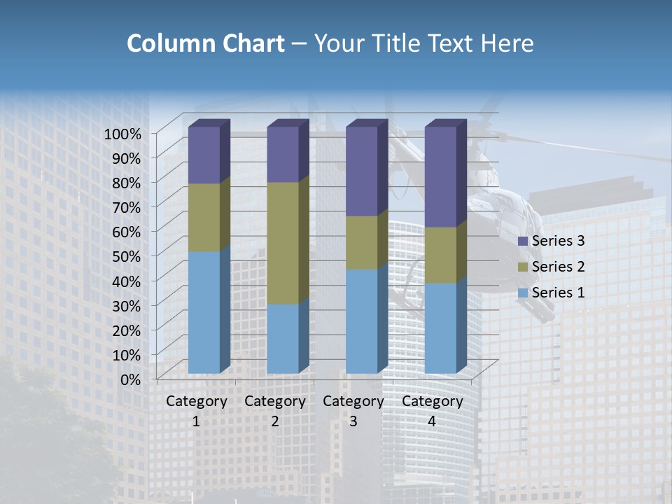Back United Helicopter PowerPoint Template
