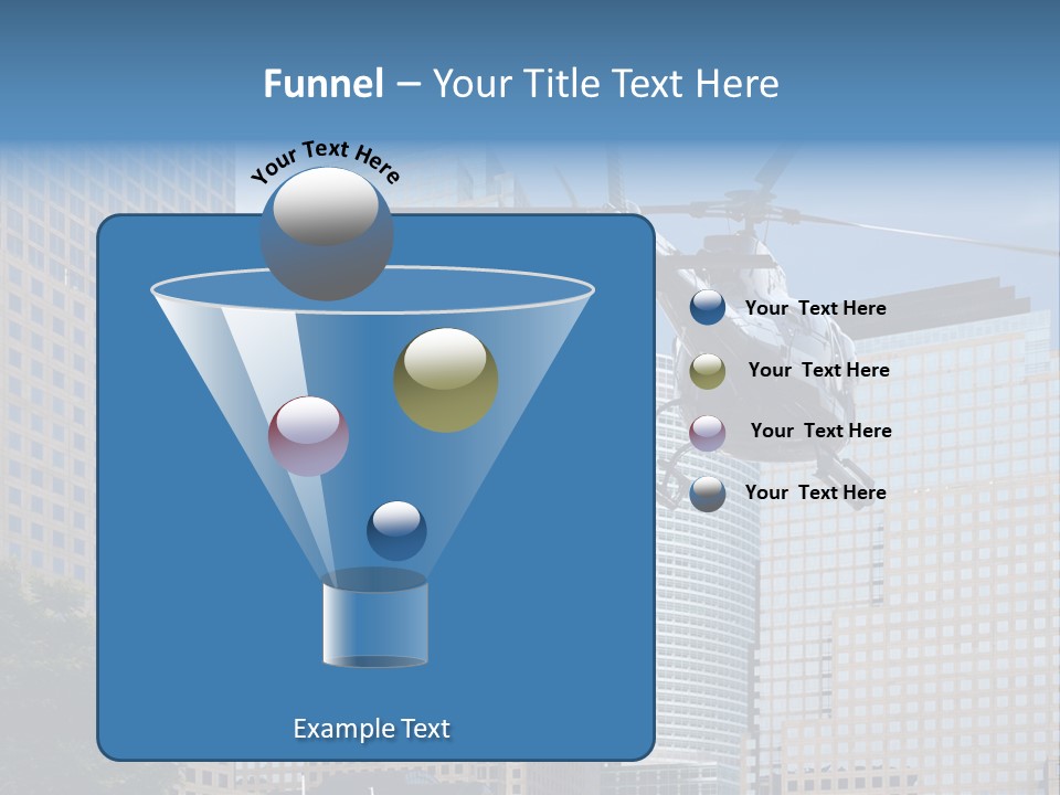 Back United Helicopter PowerPoint Template