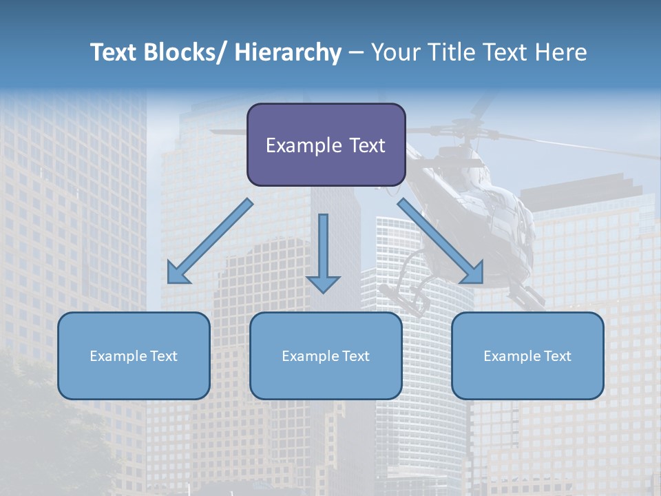 Back United Helicopter PowerPoint Template