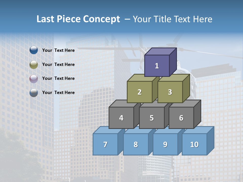 Back United Helicopter PowerPoint Template