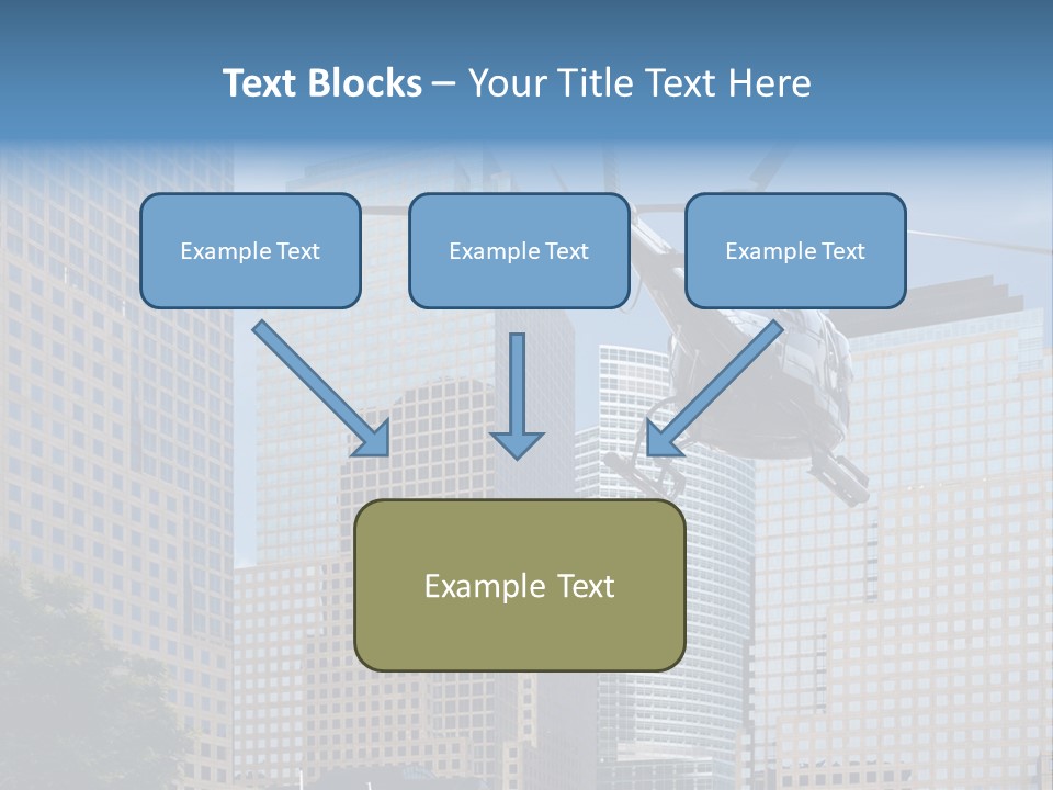 Back United Helicopter PowerPoint Template