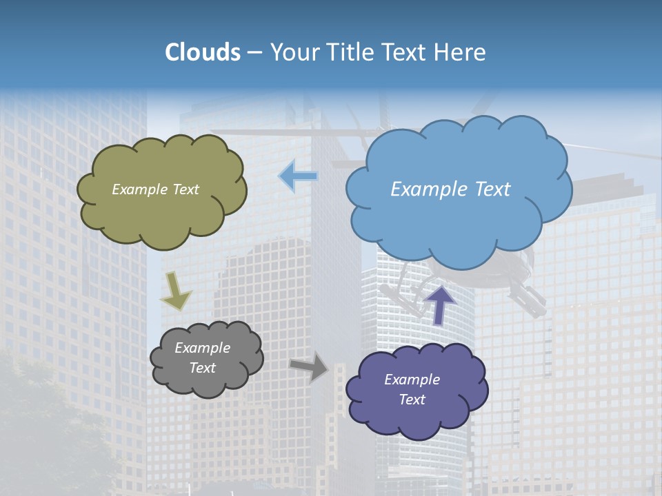 Back United Helicopter PowerPoint Template