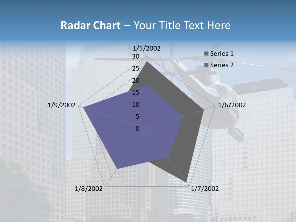 Back United Helicopter PowerPoint Template