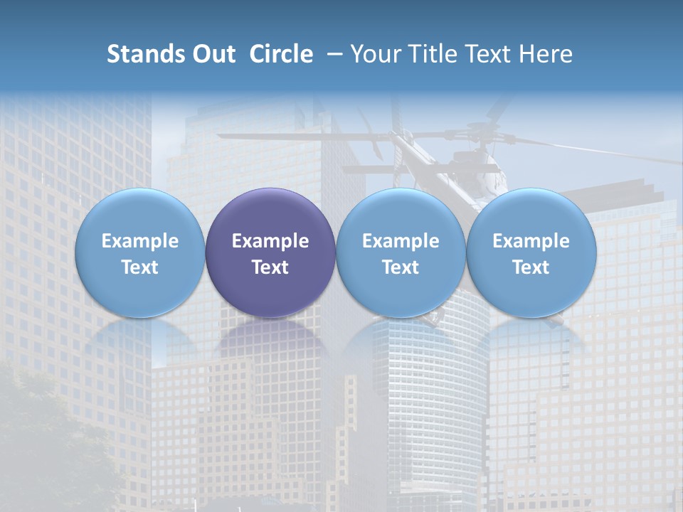 Back United Helicopter PowerPoint Template