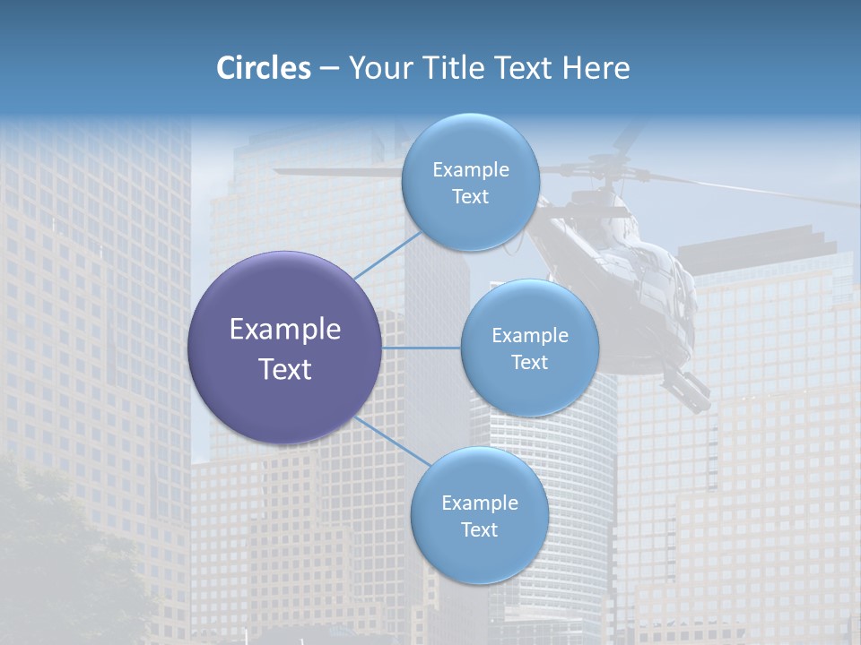 Back United Helicopter PowerPoint Template