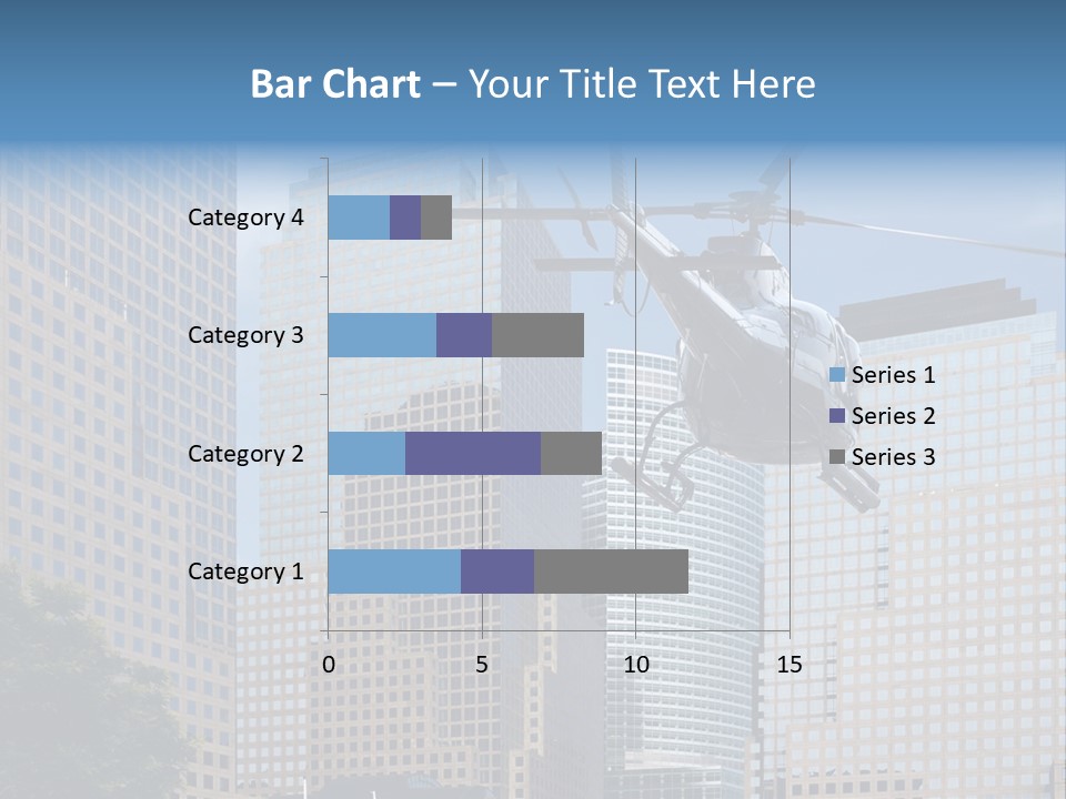 Back United Helicopter PowerPoint Template