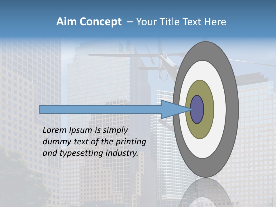 Back United Helicopter PowerPoint Template