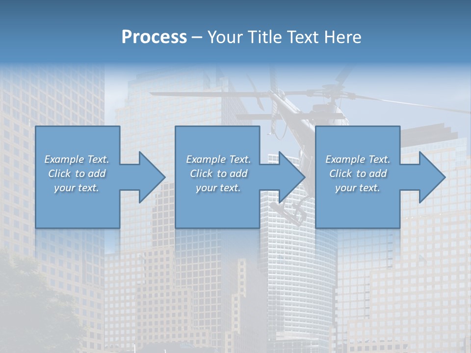 Back United Helicopter PowerPoint Template