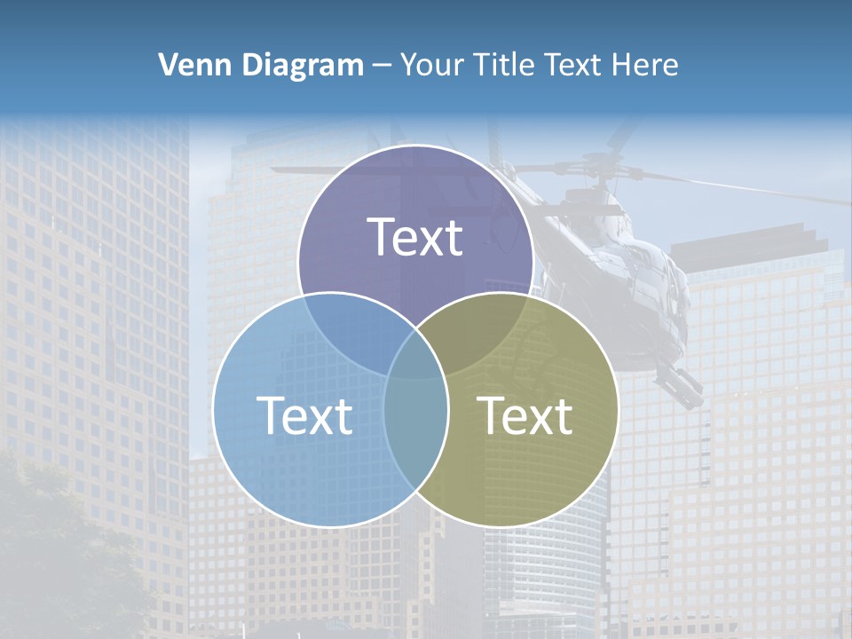 Back United Helicopter PowerPoint Template