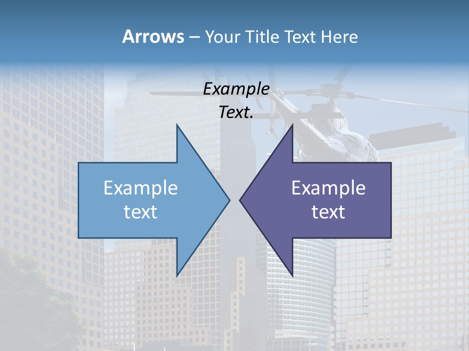 Back United Helicopter PowerPoint Template