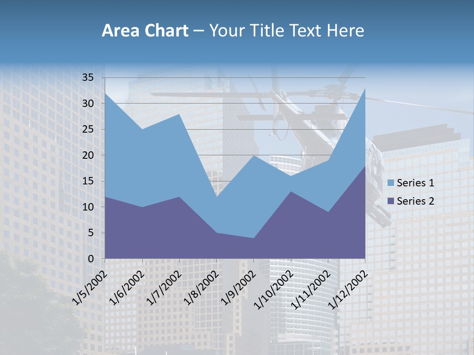Back United Helicopter PowerPoint Template