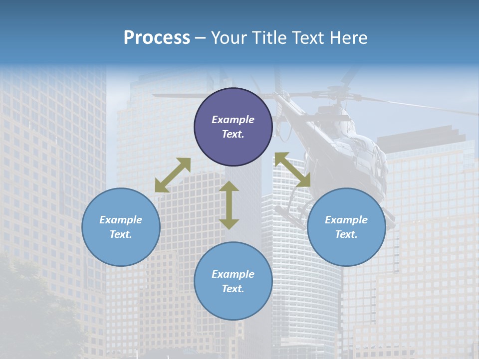 Back United Helicopter PowerPoint Template