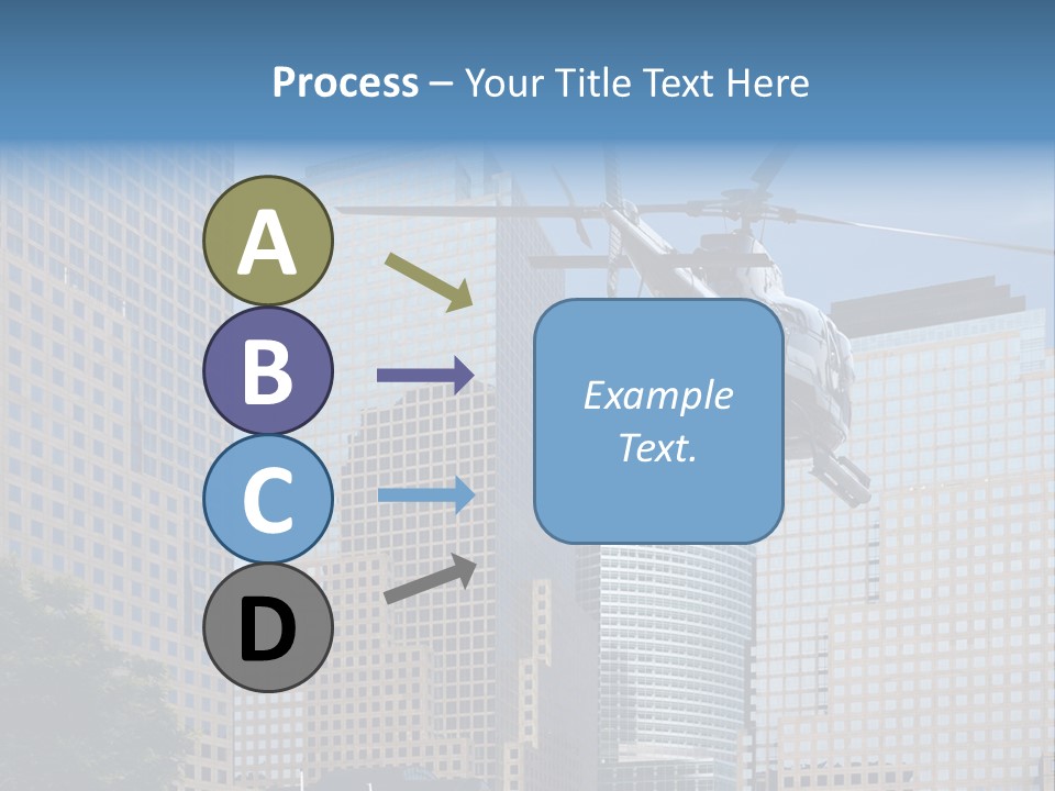 Back United Helicopter PowerPoint Template