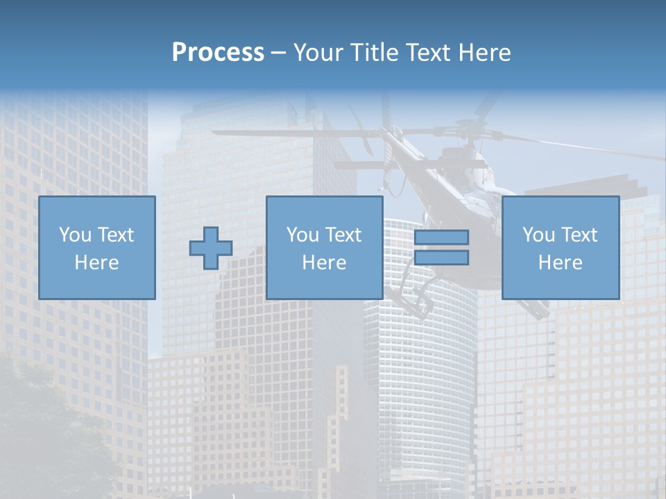 Back United Helicopter PowerPoint Template
