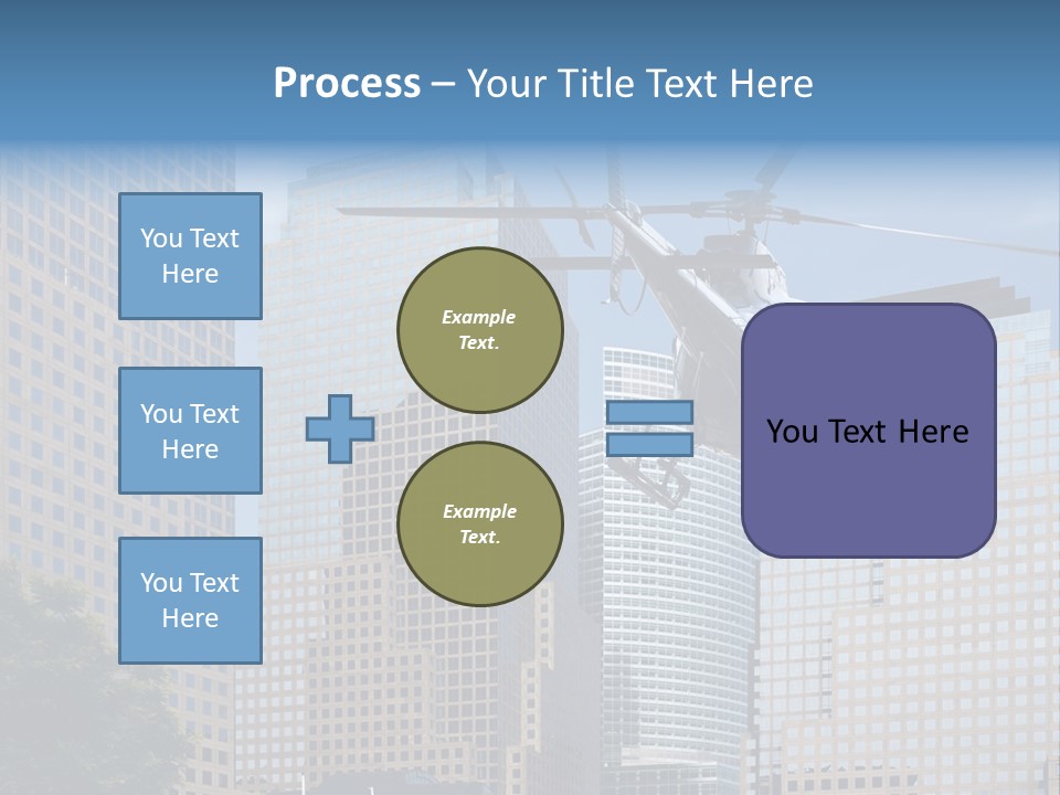 Back United Helicopter PowerPoint Template