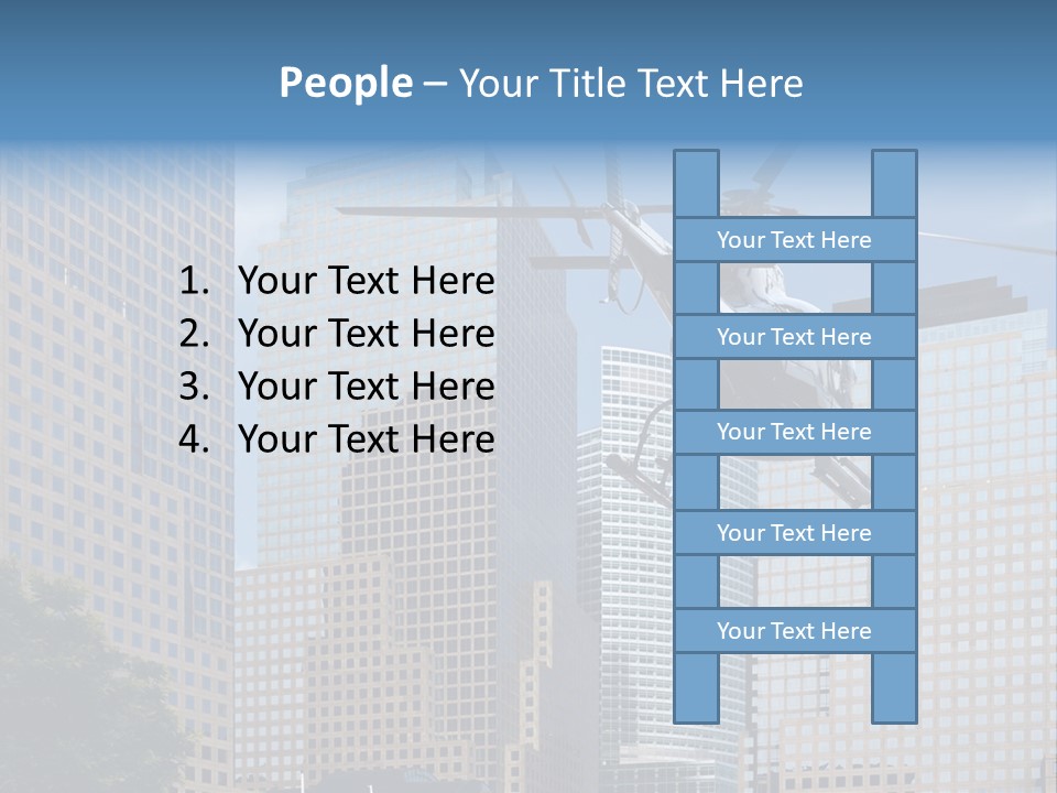 Back United Helicopter PowerPoint Template