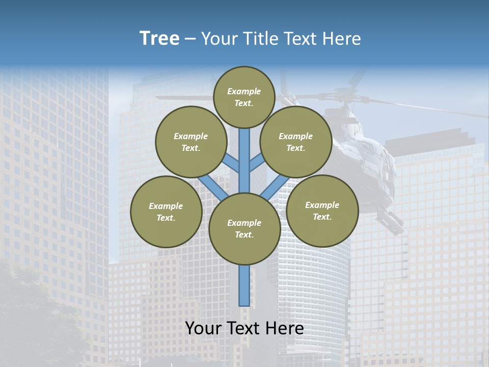 Back United Helicopter PowerPoint Template